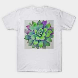 Watercolor succulent T-Shirt